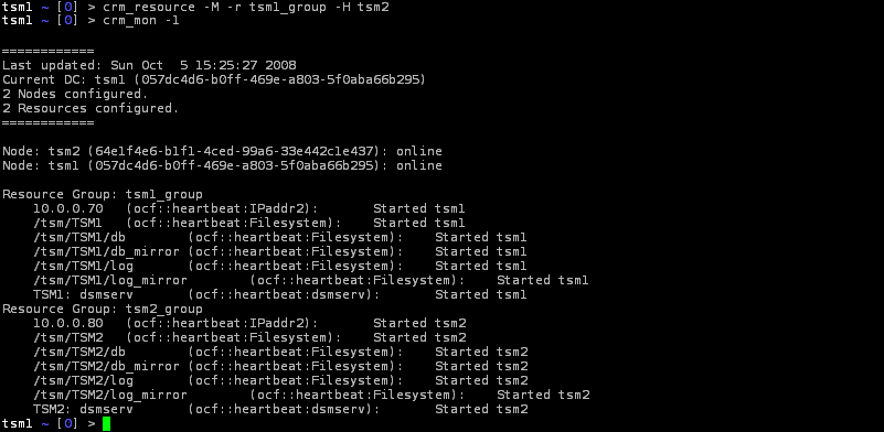 Failing over a resource is pretty simple