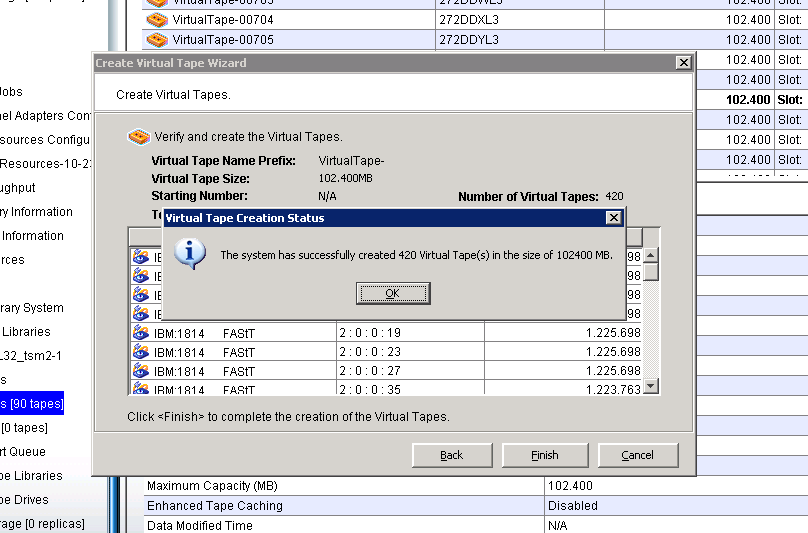 Successful initiation of 510 virtual catridges