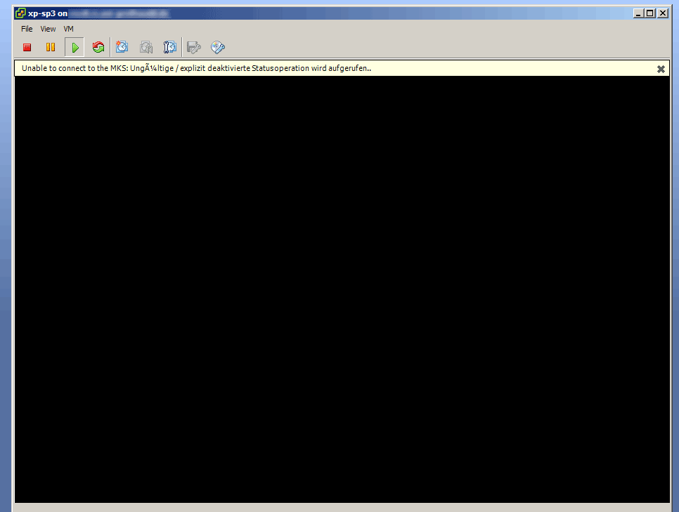 Unable to connect to MKS