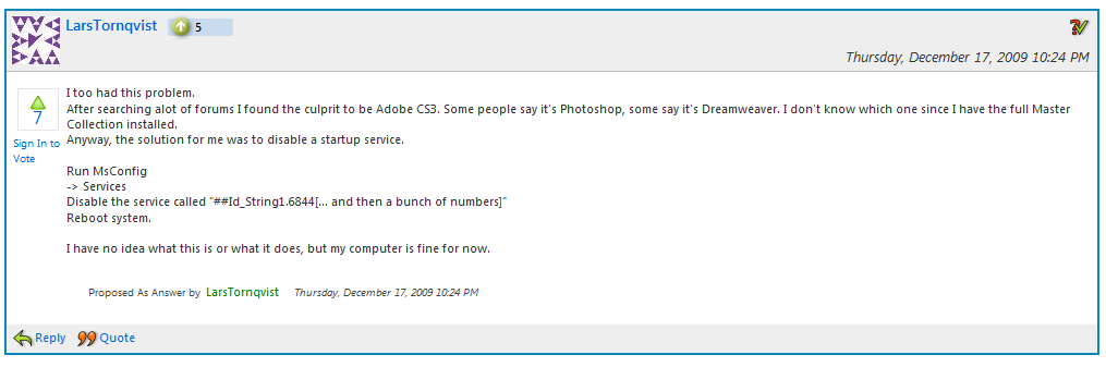 Solution to all my troubles